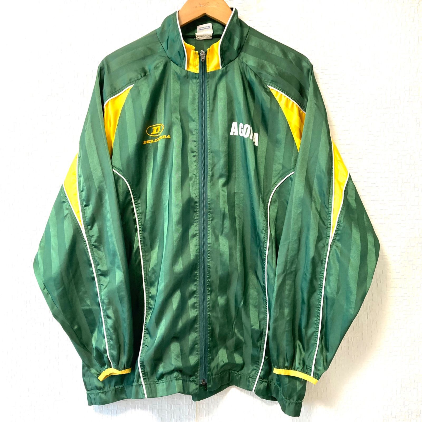  ブラジル代表ジャケット 緑　　ジャージ　古着　サッカー　フットサル 日本製◎ (^w^)b DELLERBA デレルバ ブラジル サッカー サントス