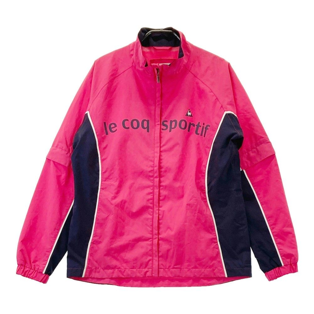 le coq sportif - ゴルフ用品 ウエア 2way ルコック ピンク サイズ：M LE COQ GOLF ルコックゴルフ 2WAYジップジャケット 裏