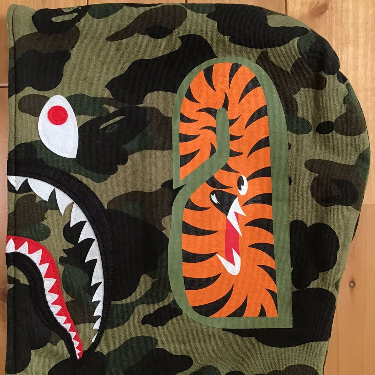 READYMADE × BAPE camo タイガー シャーク パーカー Lサイズ tiger ...