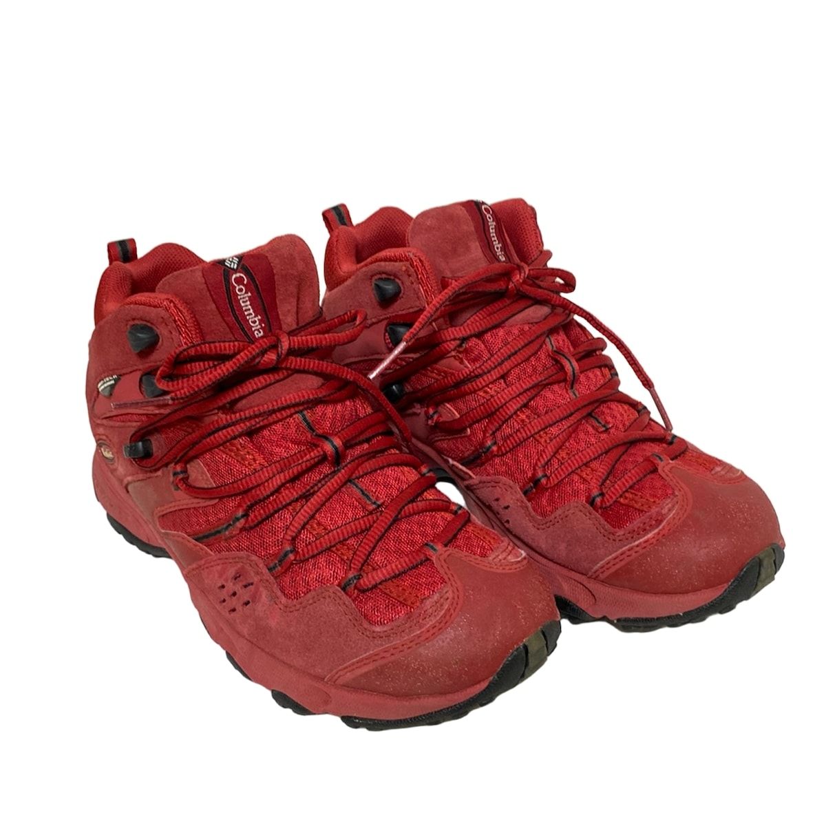 多面的な columbia コロンビア ブーツ 25 レディース - ボルドー×黒 マウンテンブーツ レザー