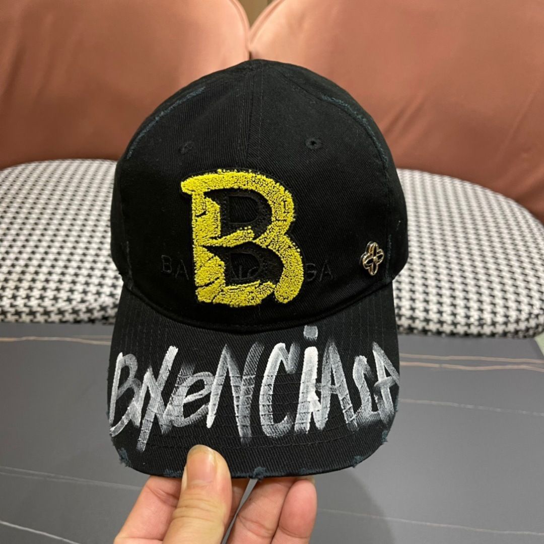BALENCIAGA（バレンシアガ）ロゴ ベースボールキャップ02-2
