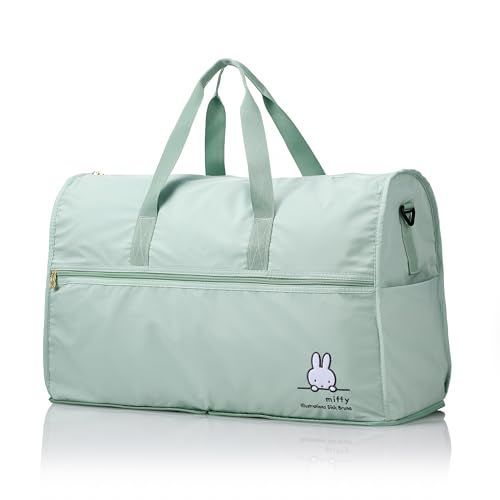 Color B262.ミントフェイス ハピタス 小さく持って大きく使おう キャリーオン 旅行に便利な 折り畳みバッグシリーズ 折りたたみ ボストンバッグ シリーズ累計1800万本突破 dickbruna Miffy×siffler 500kg B262.ミ