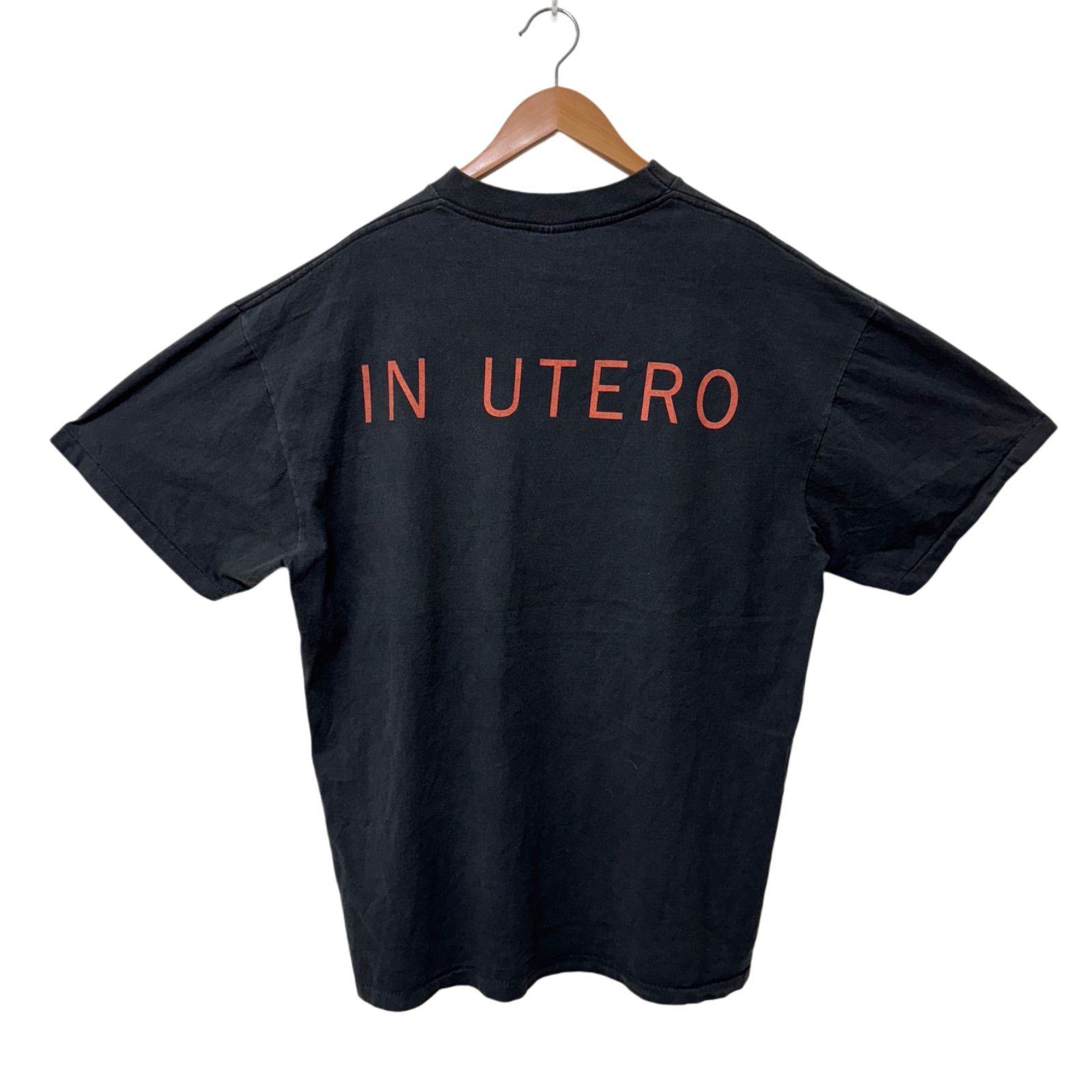 歌代ニーナ　Tシャツ ロックTシャツ Nirvana ニルヴァーナ ニコちゃんイエロー