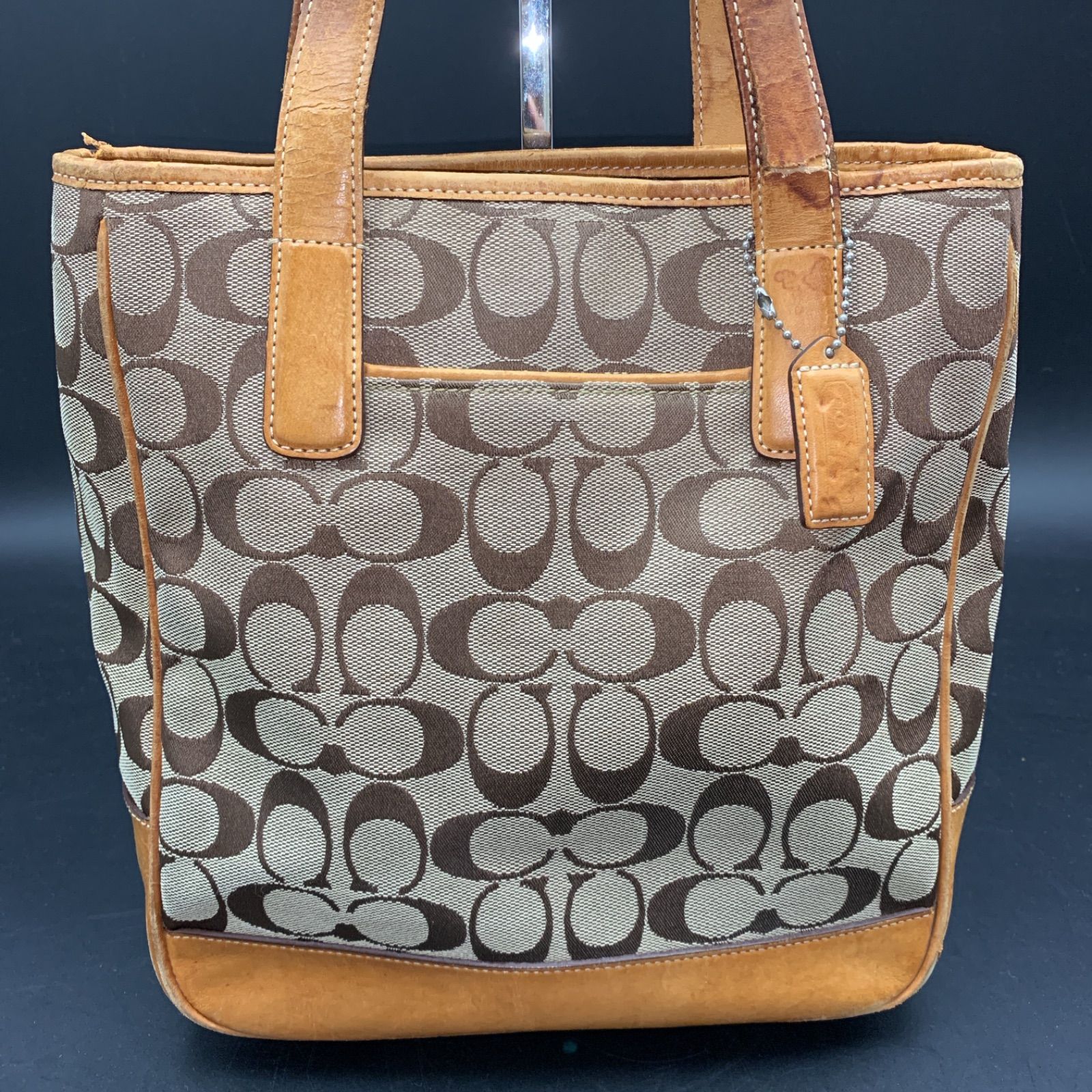74 COACH コーチ シグネチャー ハンドバッグ 6092 - メルカリ