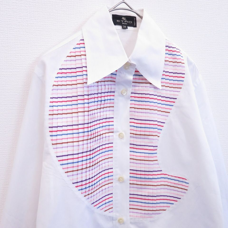 エトロ ブラウス ETRO #anc エトロ シャツ・ブラウス M 緑系 マルチ