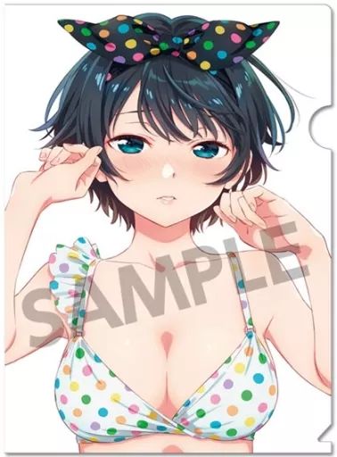 中古】クリアファイル 更科瑠夏(水着ver.) A4クリアファイル