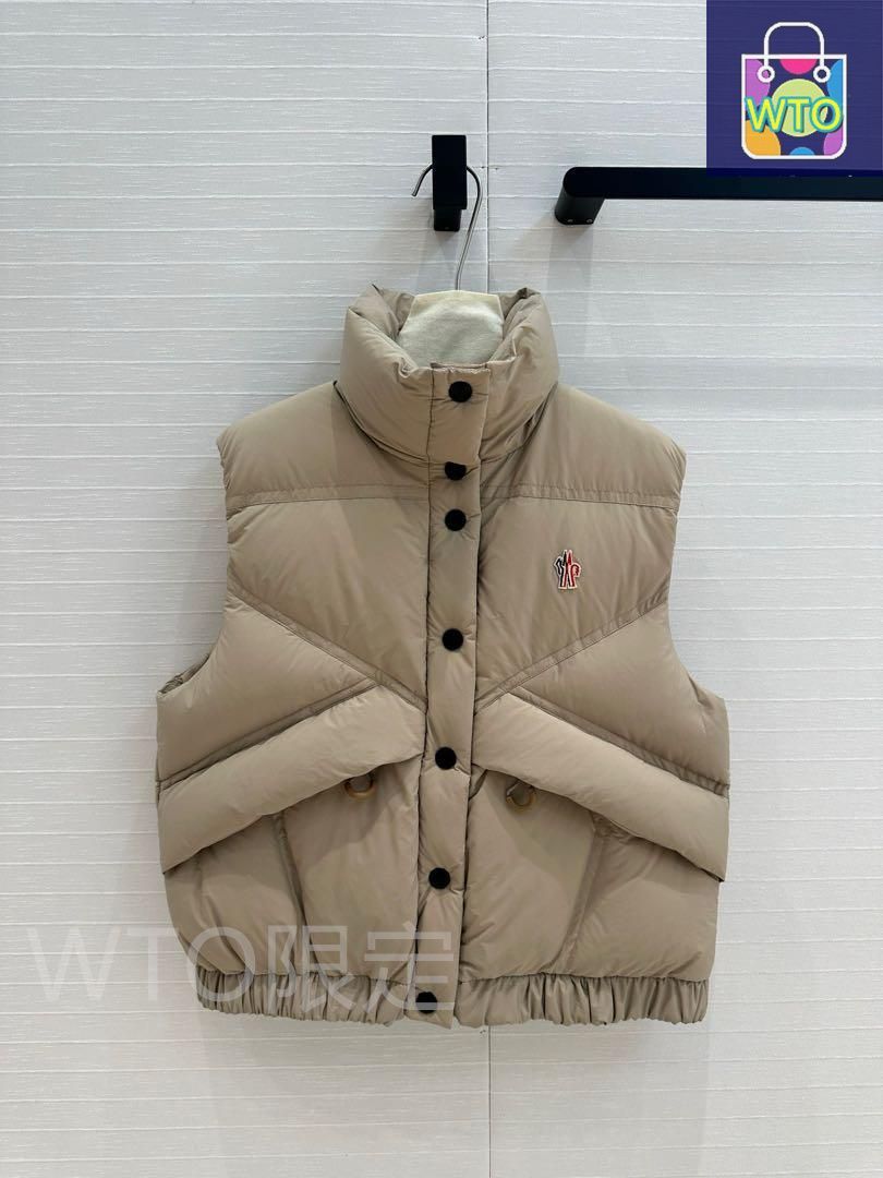 MONCLER ベージュ ダウンベスト モンクレール レディース ダウン ベスト MONCLER ブランド