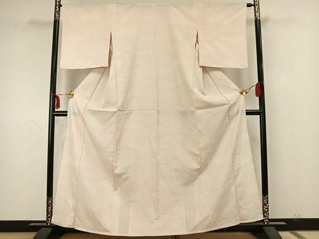 平和屋着物▽本塩沢 単衣 110亀甲 雲取り文 正絹 逸品 AAAZ9539fy