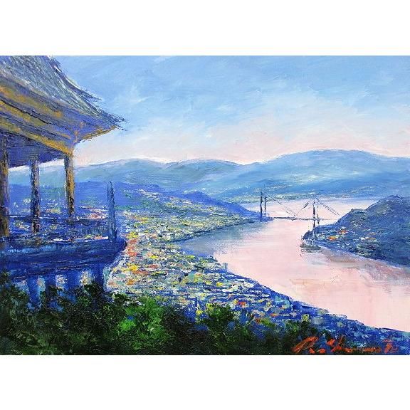 絵画 油彩 広瀬和之 穂高連峰 WF6 油絵キャンパス作品（油彩