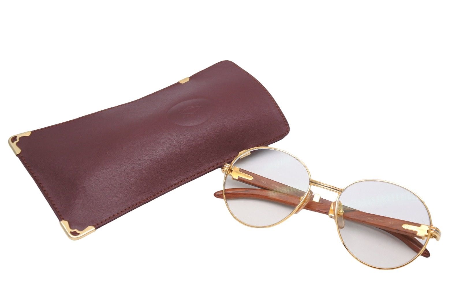 Cartier カルティエ メガネ 眼鏡 ウッドテンプル サングラス