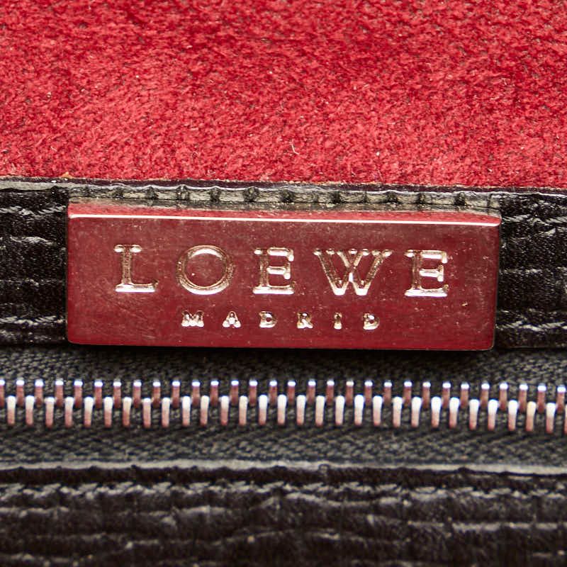 ロエベ ブラック レザー レディース LOEWE【1-0165874】