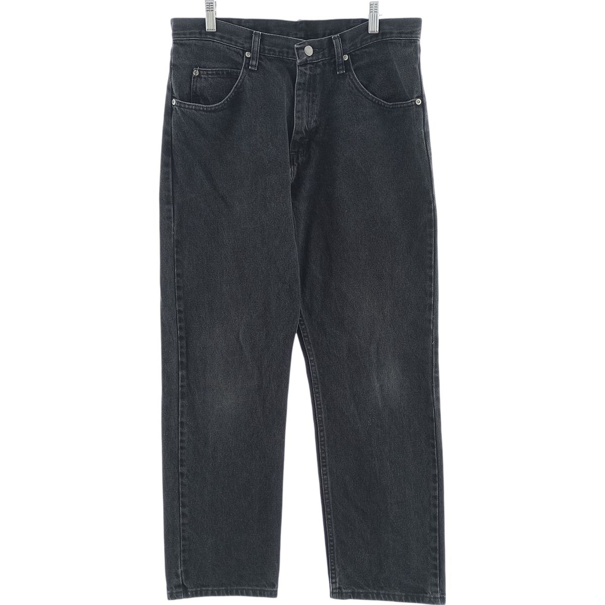 古着 00年代 ラングラー Wrangler ブラックデニム ストレートデニムパンツ メンズw34相当|eaa417464