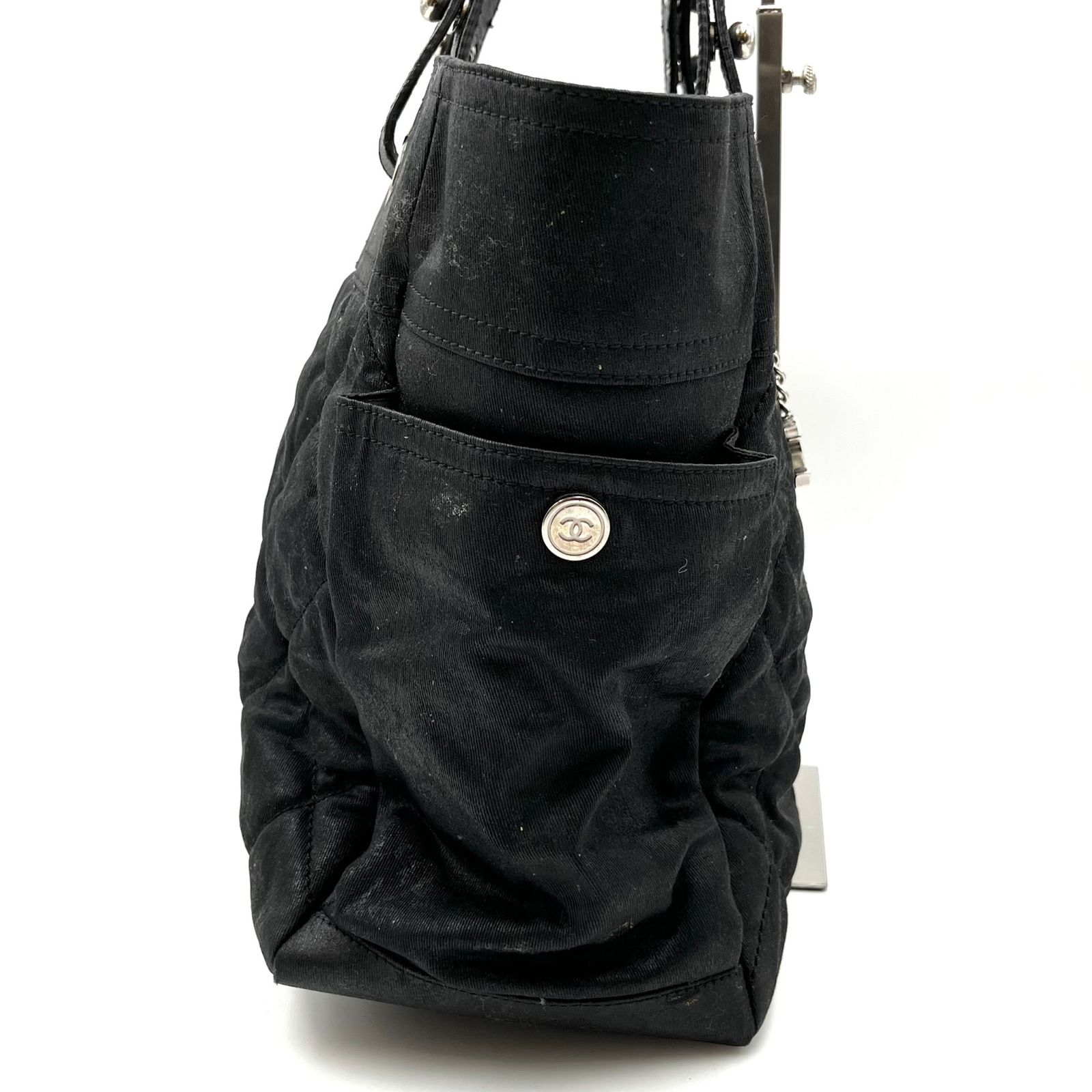 CHANEL シャネル パリビアリッツGM ブラック トートバッグ ココ