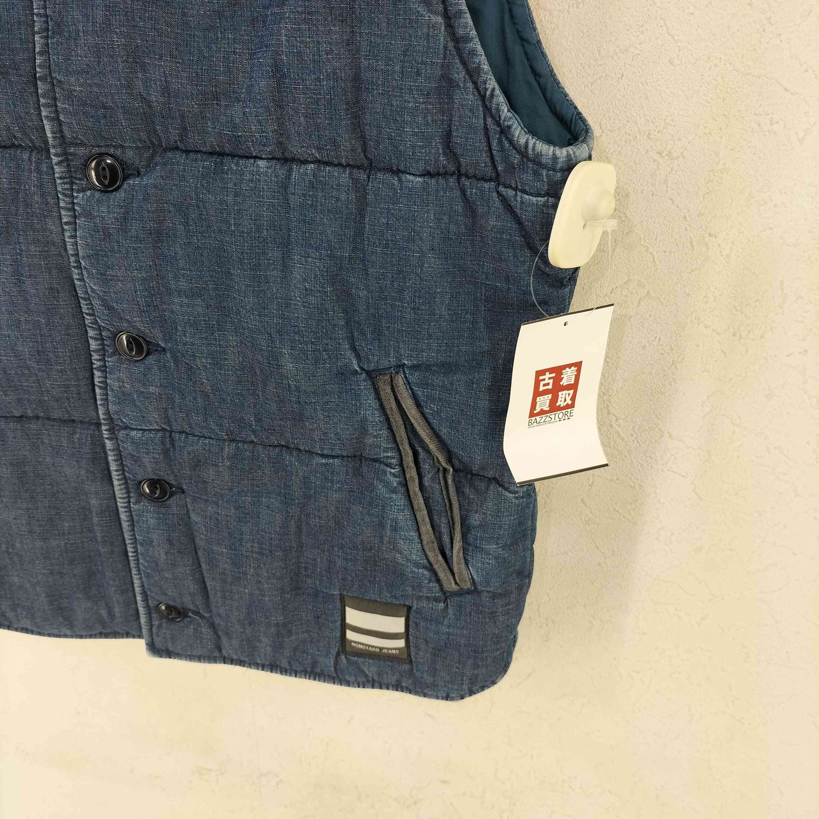 モモタロウジーンズ MOMOTARO JEANS インディゴ 中綿ベスト
