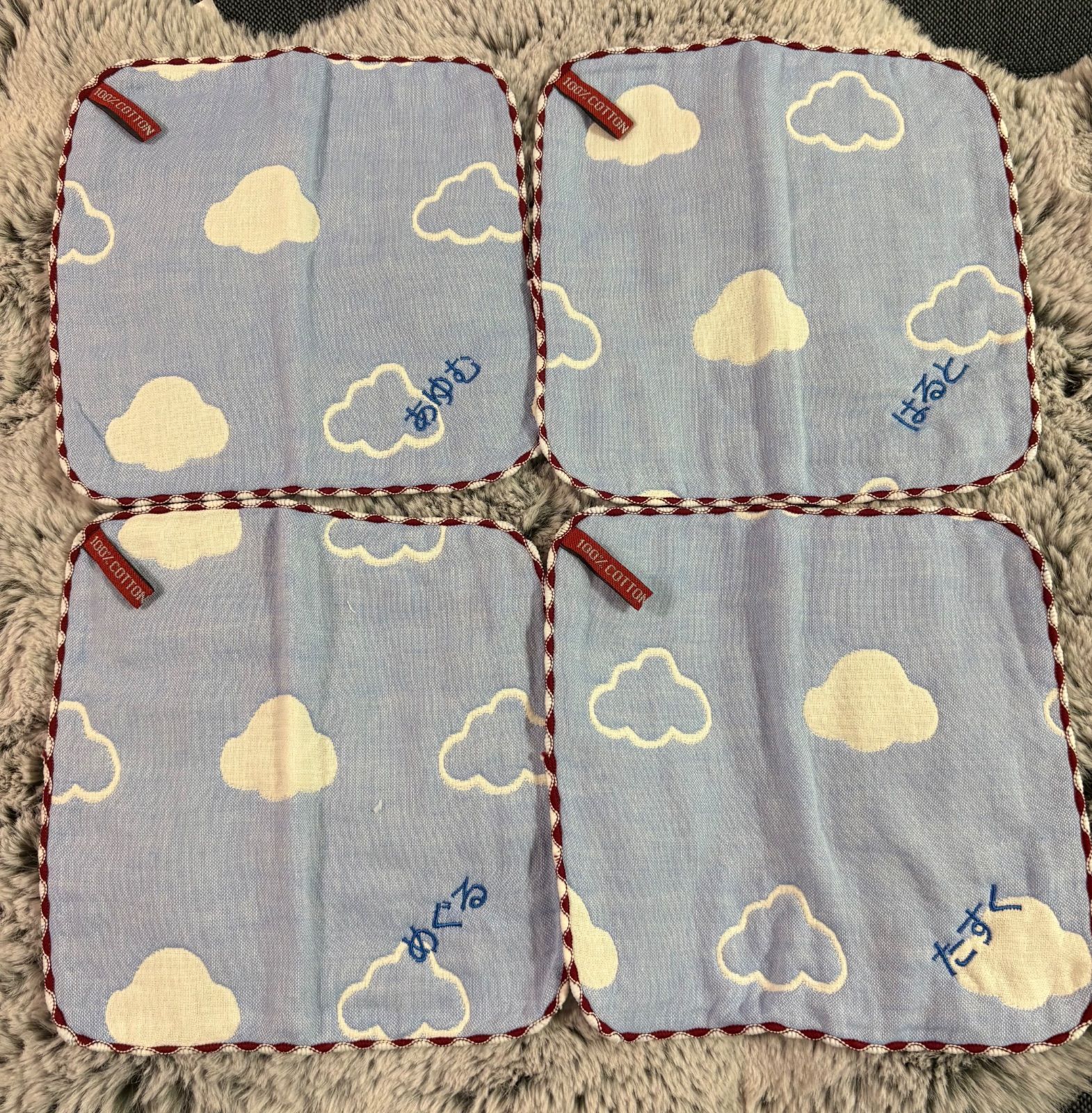 名入れ刺繍ハンカチ15枚 杏の木