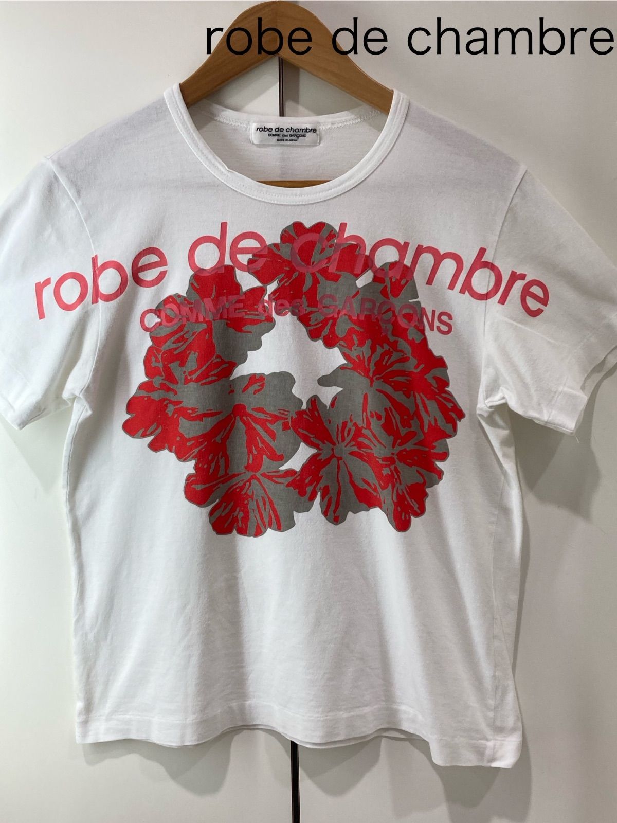 COMME des GARCONS robe de chambre 薔薇Tシャツ robe de chambre COMME des GARCONS ローブドシャンブル