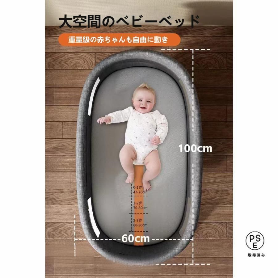 2025新モデル ベビーベッド 添い寝 ミニ 持ち運び 折りたたみ SGS済 0ヶ 月 36ヶ月 ゆりかご 蚊帳 付き