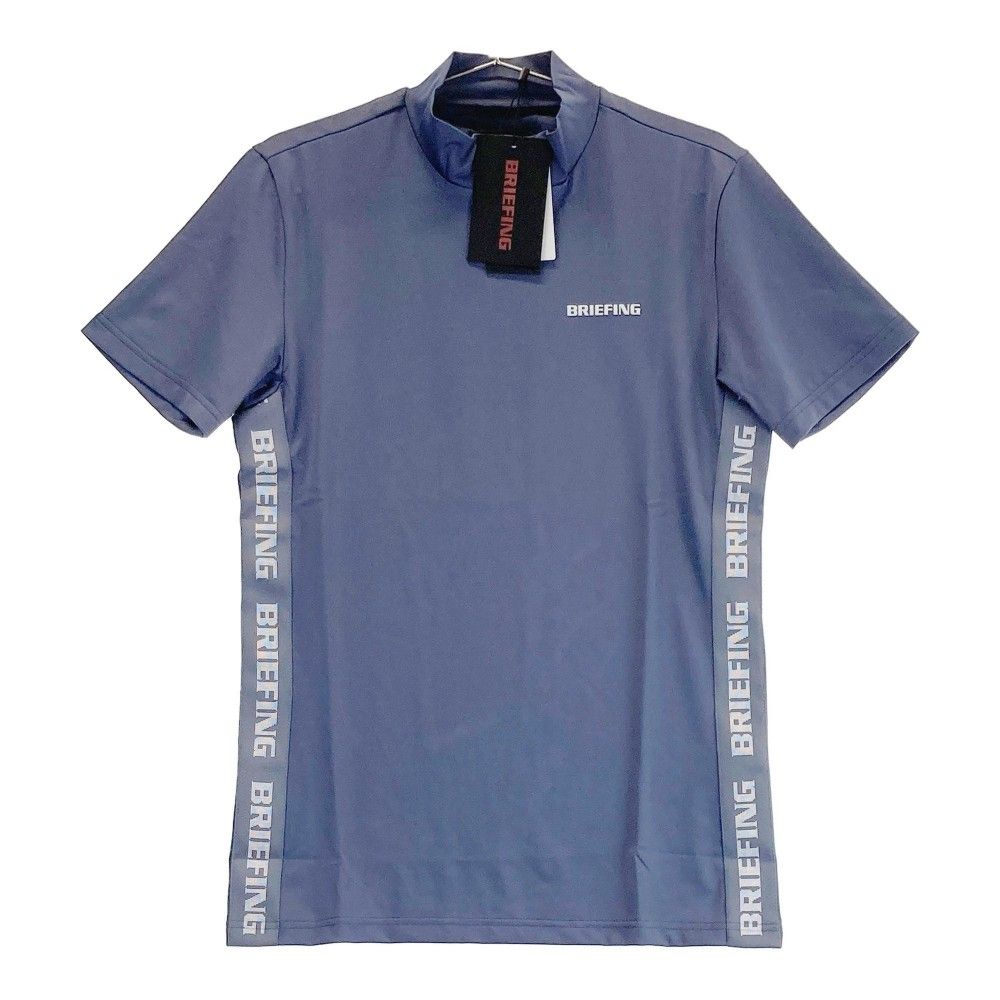 サイズ S BRIEFING GOLF ブリーフィング 2025年モデル ハイネック 半袖Tシャツ サイドロゴ ネイビー系 240101321988 ゴルフウェア メンズ ストスト