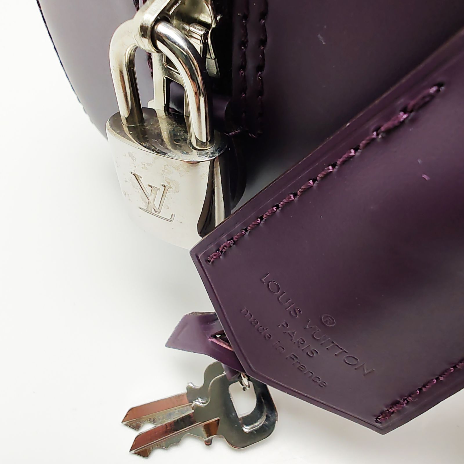 ルイヴィトン エピ ジャスミン ハンドバッグ カシス シルバー金具