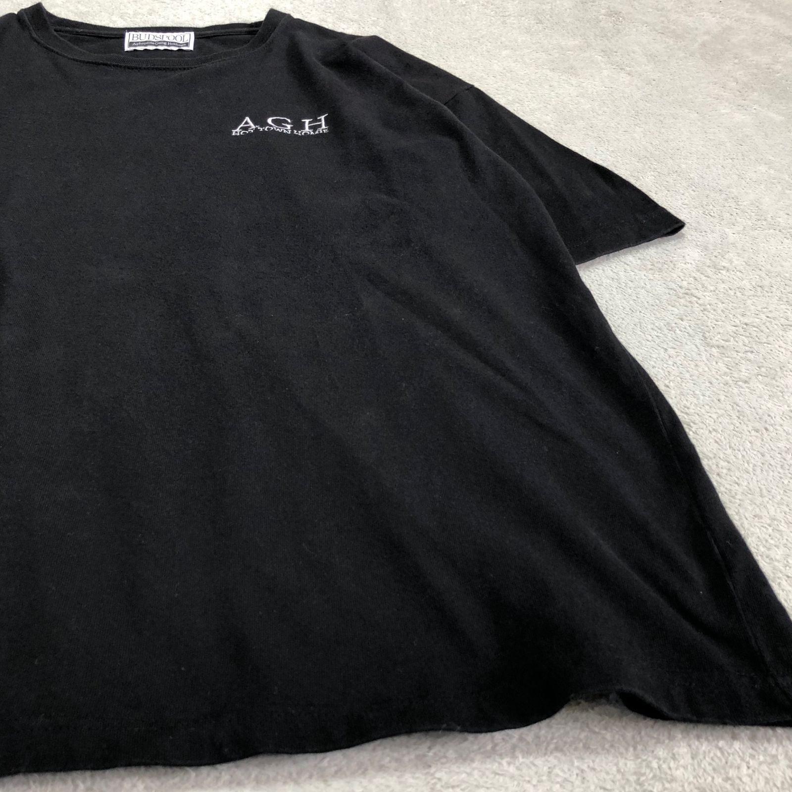 BUDSPOOL ショートスリーブTシャツ 半袖カットソー ロゴ刺繍 AGH 舐達