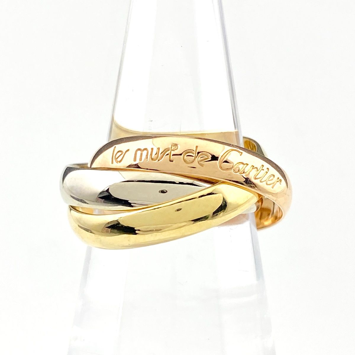 カルティエ CARTIER トリニティ リング YG イエローゴールド PG ピンクゴールド WGホワイトゴールド 指輪 リング 8.5号 750 レディース
