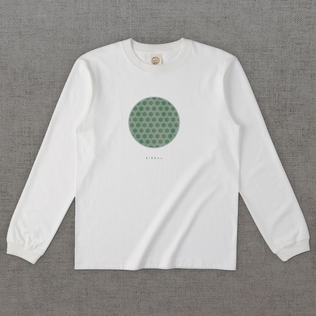 和柄長袖Tシャツ　亀甲 -彩・円-［長袖］