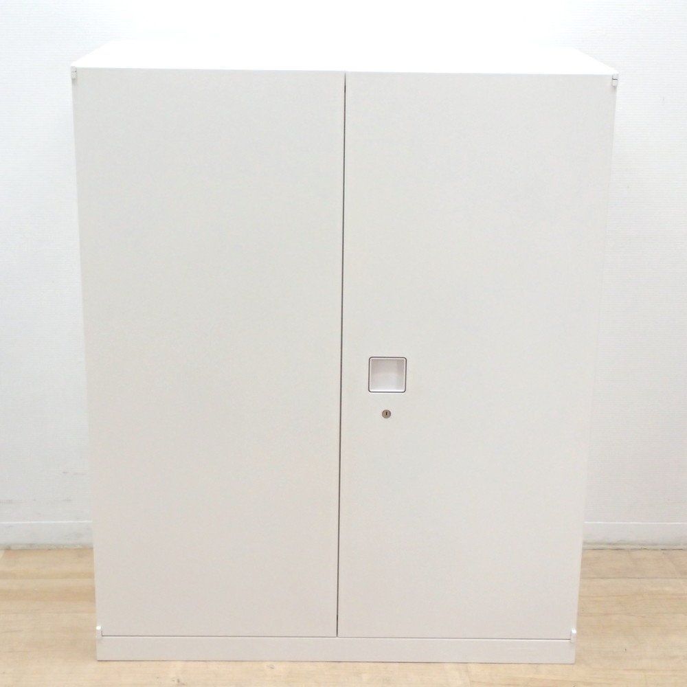 オカムラ okamura レクトライン 両開き書庫 鍵有り 4B313Y-ZA75
