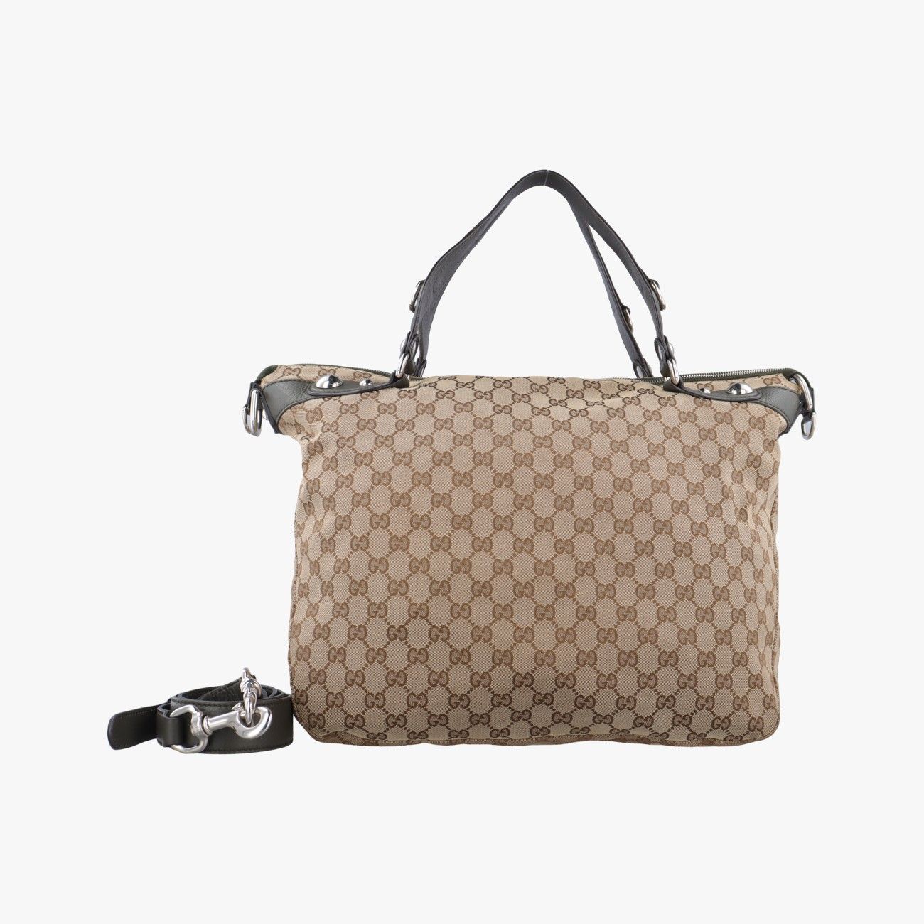 グッチGucciアイコンビットブラウン×ブラックキャンバス232949G7806559