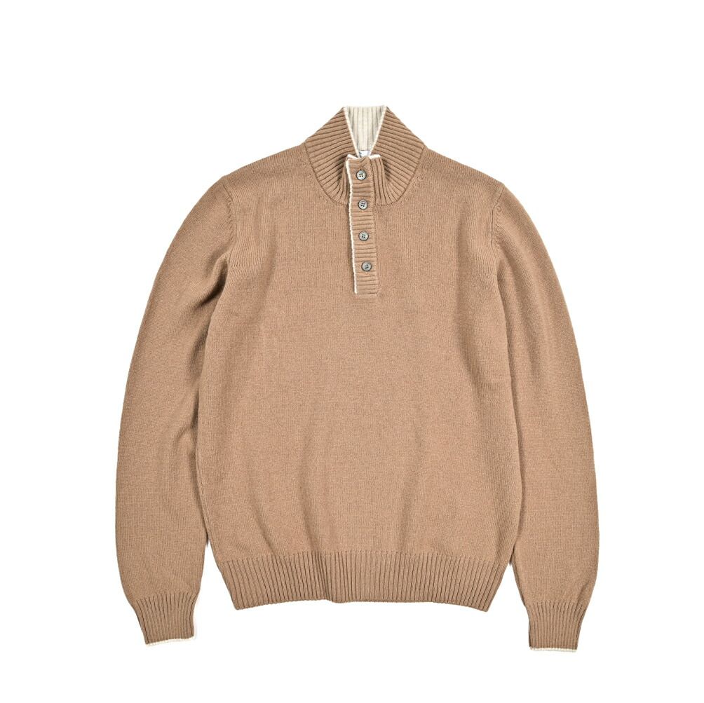 GRAN SASSO グランサッソ / ニットセーター ハーフボタン ハイネック