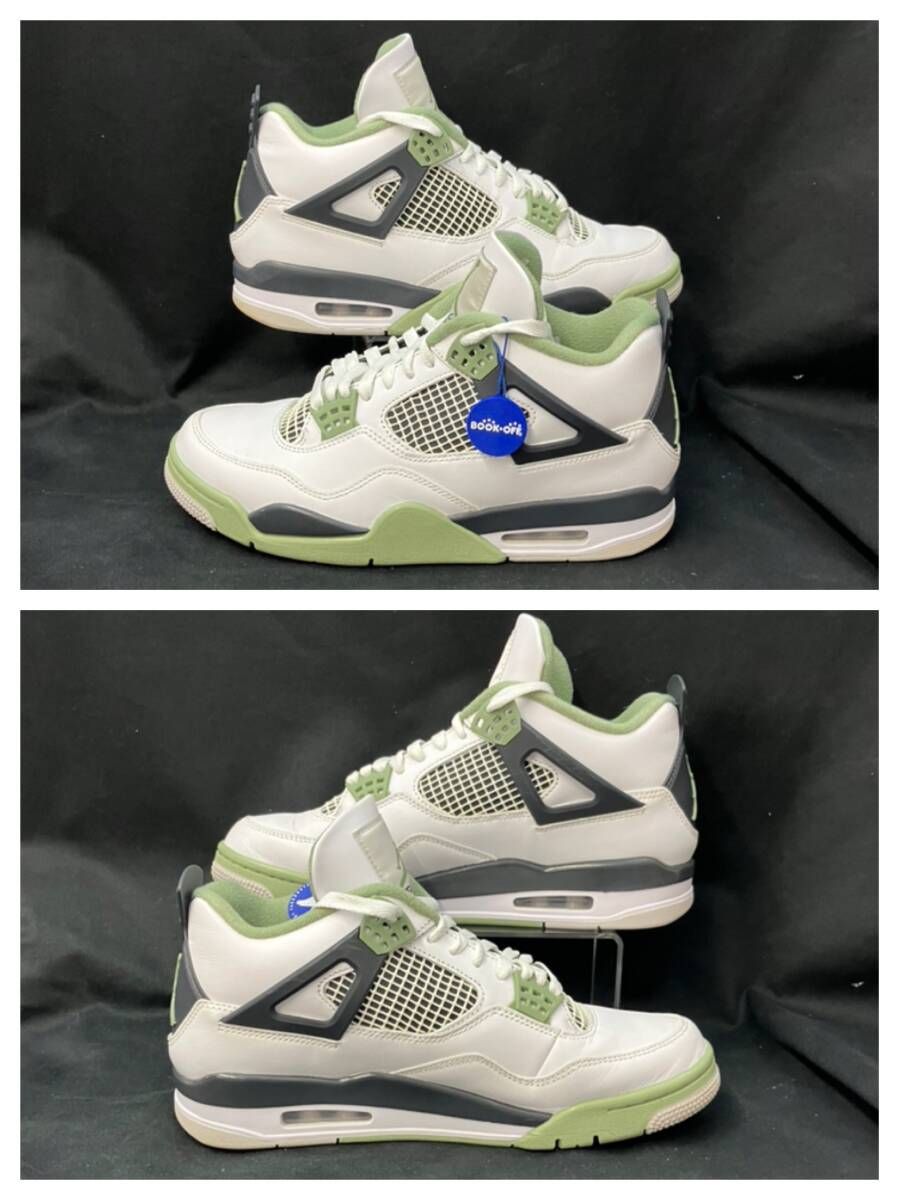 箱付】 NIKE WMNS AIR JORDAN 4 RETRO AJ4 OIL GREEN ウィメンズ