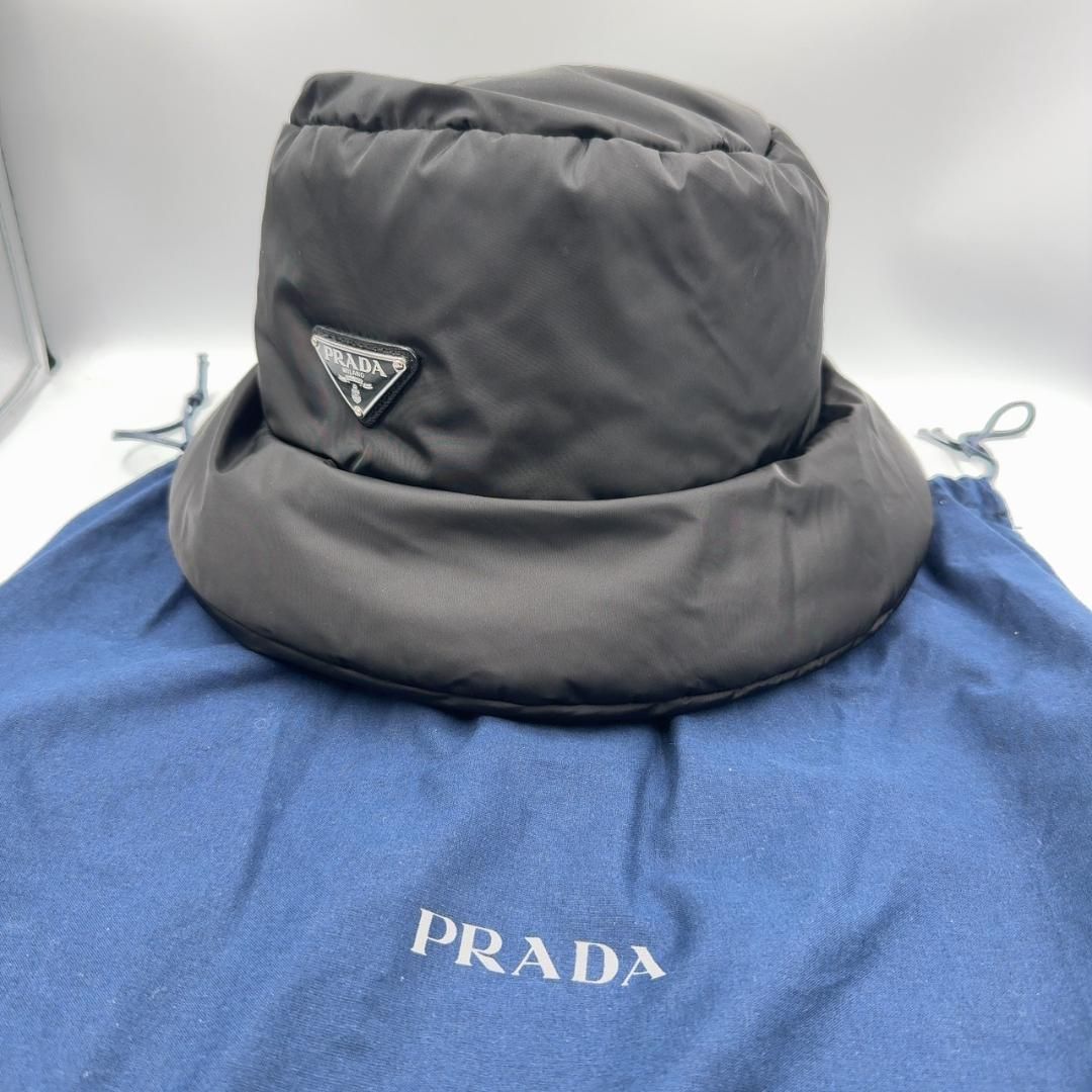 PRADA プラダ バケットハット ナイロン ブラックXLサイズ 2HC248 PRADA プラダ バケットハット ナイロン ブラックXLサイズ 2HC248