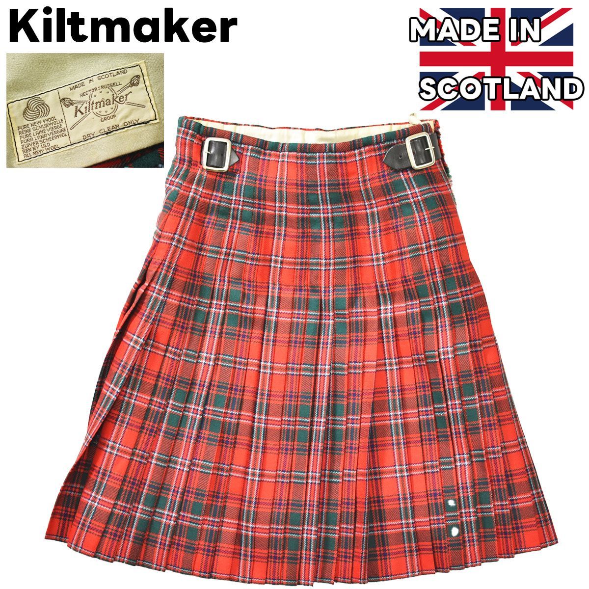 本格 スコットランド製 Kiltmaker タータンチェック柄 キルト 本格 スコットランド製 Kiltmaker タータンチェック柄 キルト