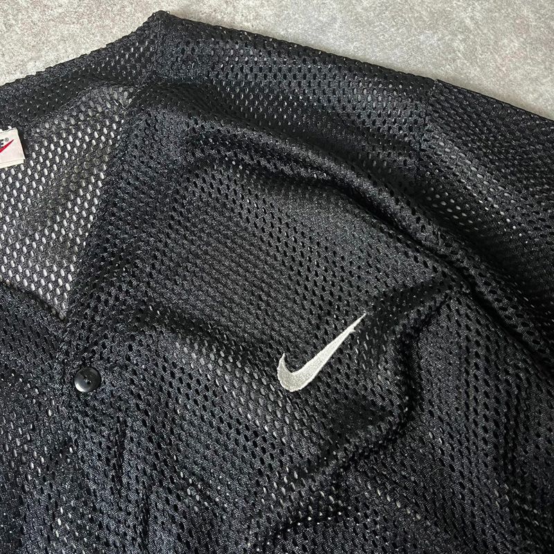 【希少】NIKE 90s ベースボールシャツ ベスト メッシュ 90s NIKE メッシュ 半袖 ベースボール シャツ / 90年代 ナイキ