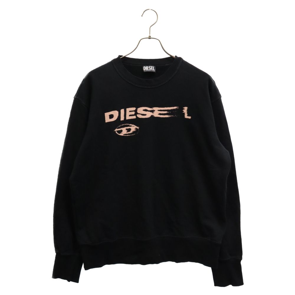 ディーゼル DIESEL ロゴプリントスウェット （BLACK