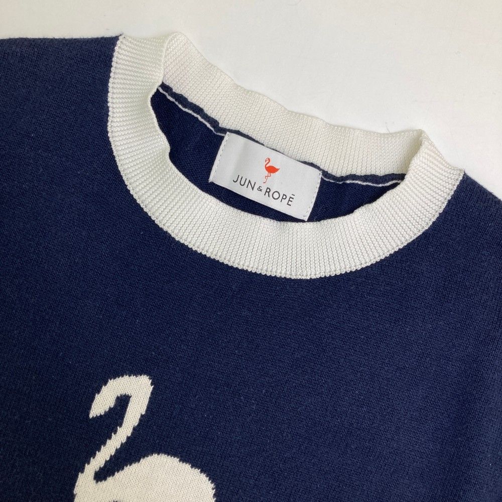 JUN&ROPE ニットセーター Mサイズ サイズ：M JUN&ROPE ジュン アンド ロペ ニットセーター ネイビー系