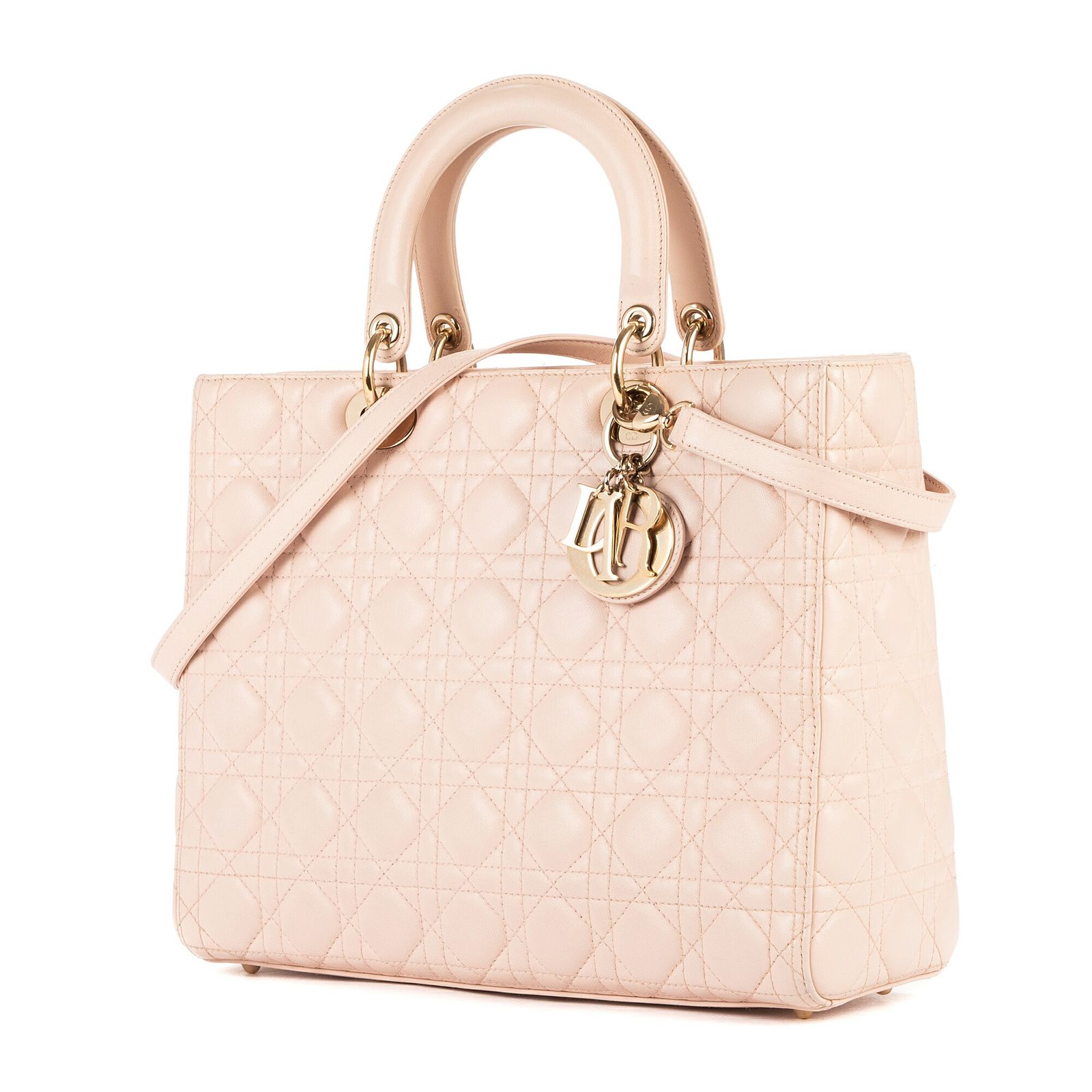 DIOR ディオールレディ ディオールライトピンクカナージュキルトA