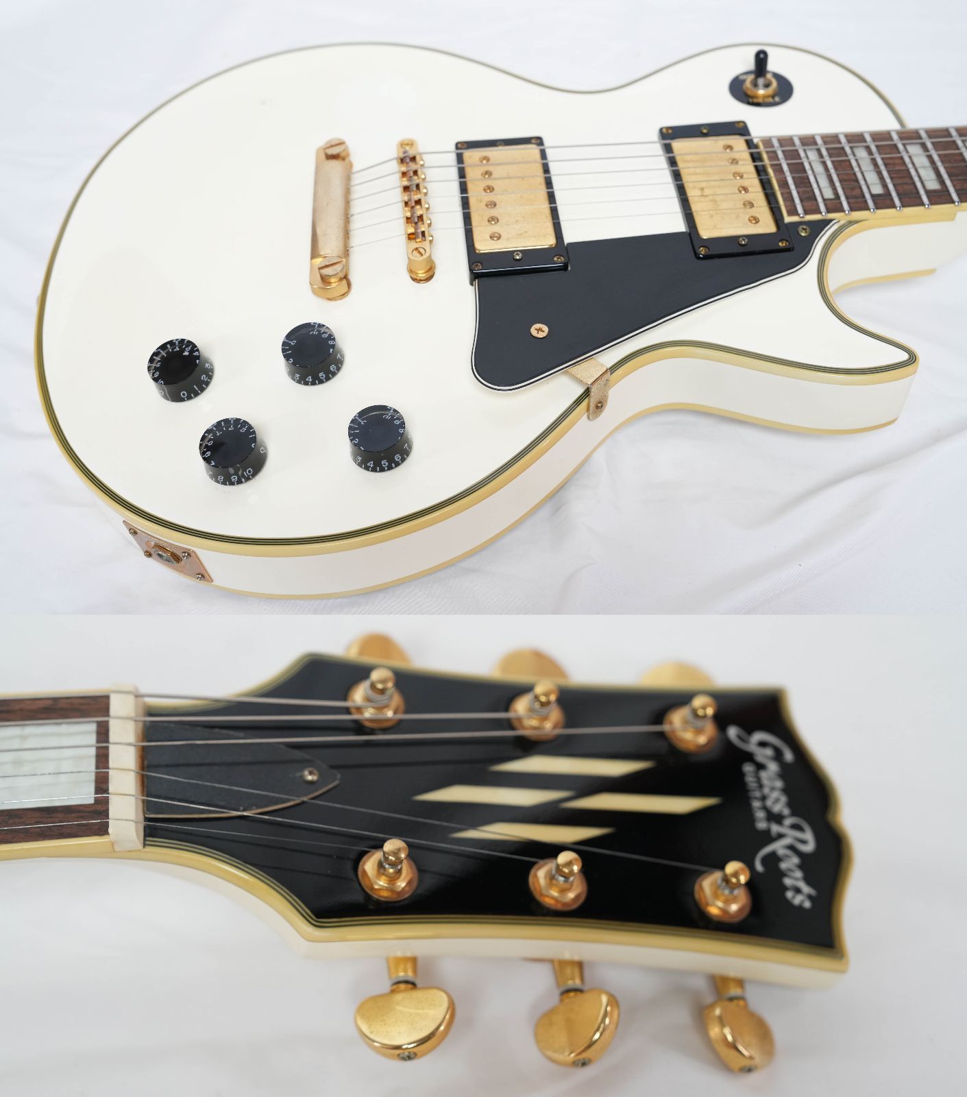 ☆Grass Roots by ESP☆G-LP-60C WHITE 2009年製 レスポールカスタム