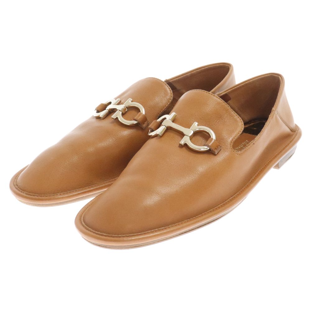 【極美品】サルヴァトーレフェラガモ ガンチーニ ホースビットローファー モカシン Salvatore Ferragamo - 現行品・定価12万 【極美品】フェラガモ