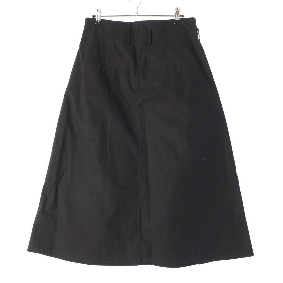 セリーヌ エディスリマン エディスリマン コットン スナップボタン 金ボタン ハイウエスト スカート ブラック 38