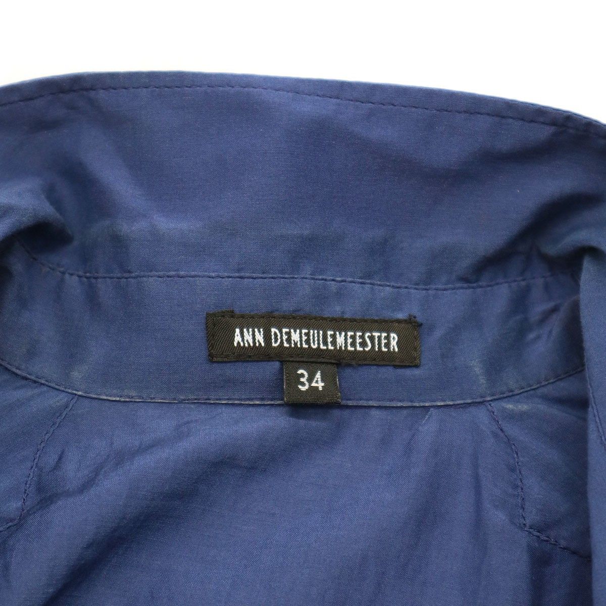 ANN DEMEULEMEESTER アンドゥムルメステール コットンシルクロング比翼 