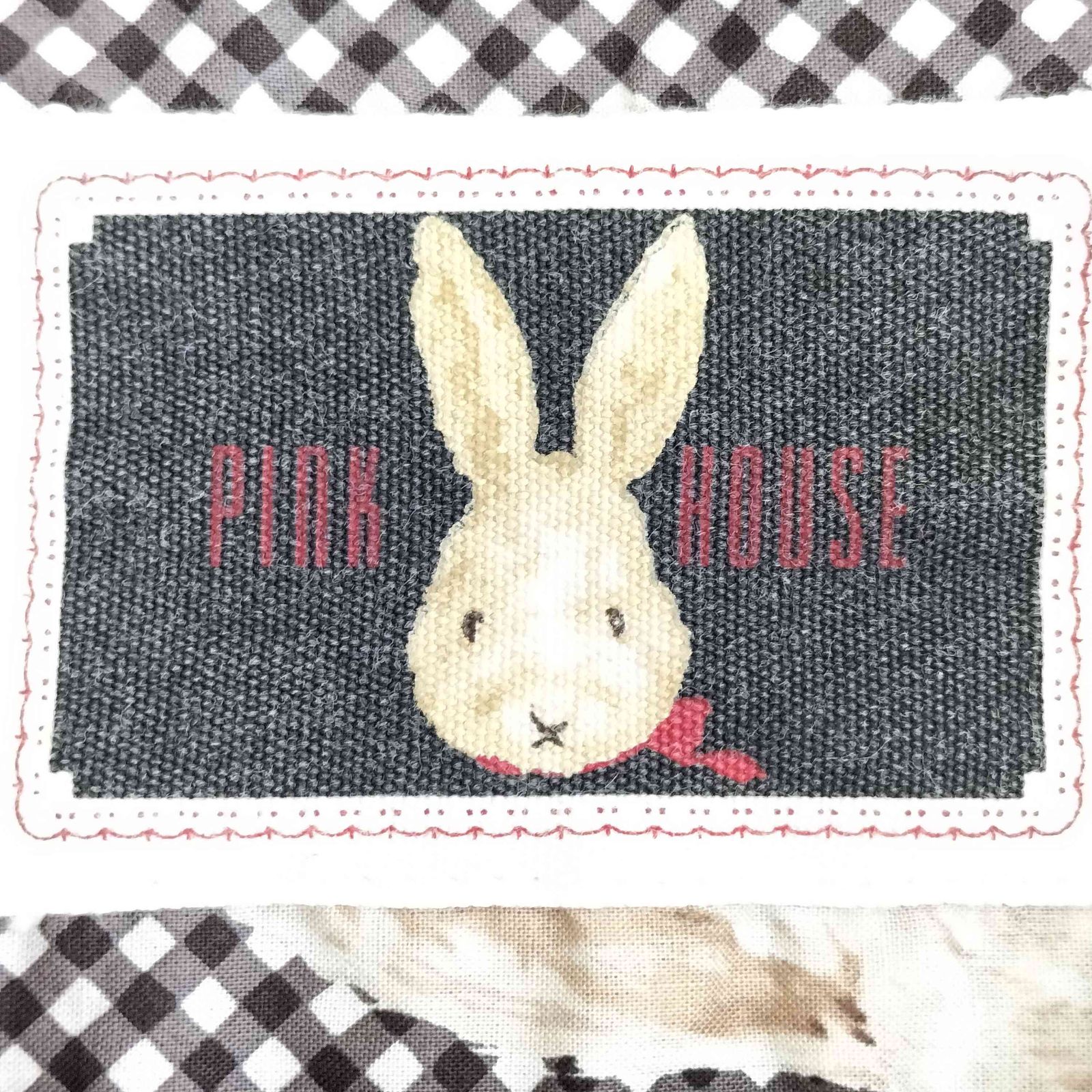 ピンクハウス　ブルゾン　アウター　ギンガム　チェック　ウサギ　うさぎ　いちご PINK HOUSE - ピンクハウス ブルゾン アウター ギンガム
