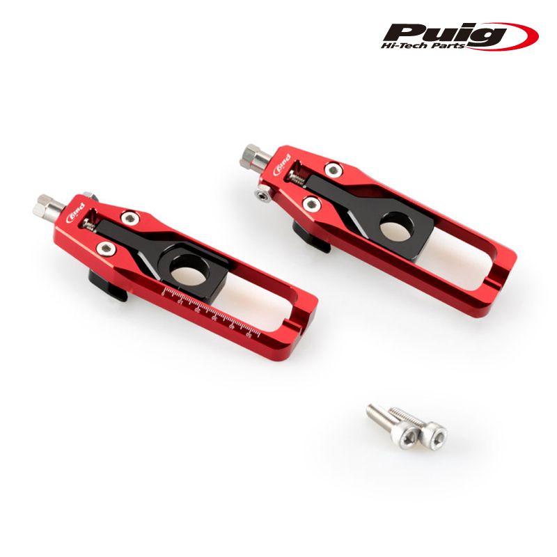 Puig 21190R CHAIN TENSIONER RED YAMAHA MT-09 21-25 プーチ チェーン テンショナー