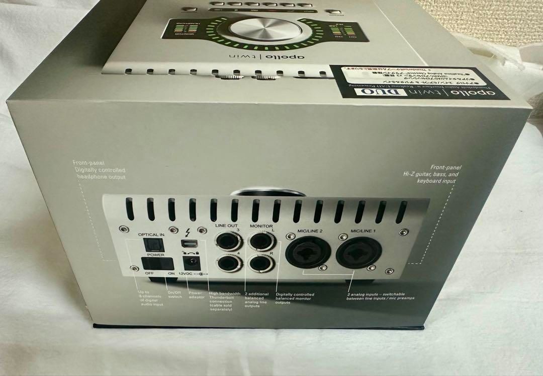 APOLLO TWIN Duo サンダーボルト ケーブル デッキセーバー付 APOLLO TWIN Duo サンダーボルト ケーブル デッキセーバー付