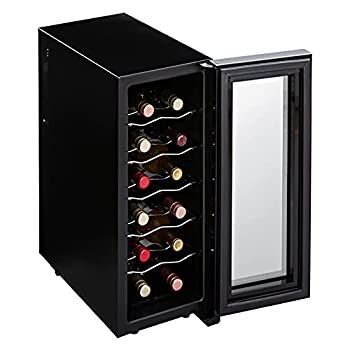 アイリスオーヤマ ワインセラー 12本収納 33L 12~18℃ ペルチェ式 庫内LED ミラーガラス メーカー PWC-331P-B