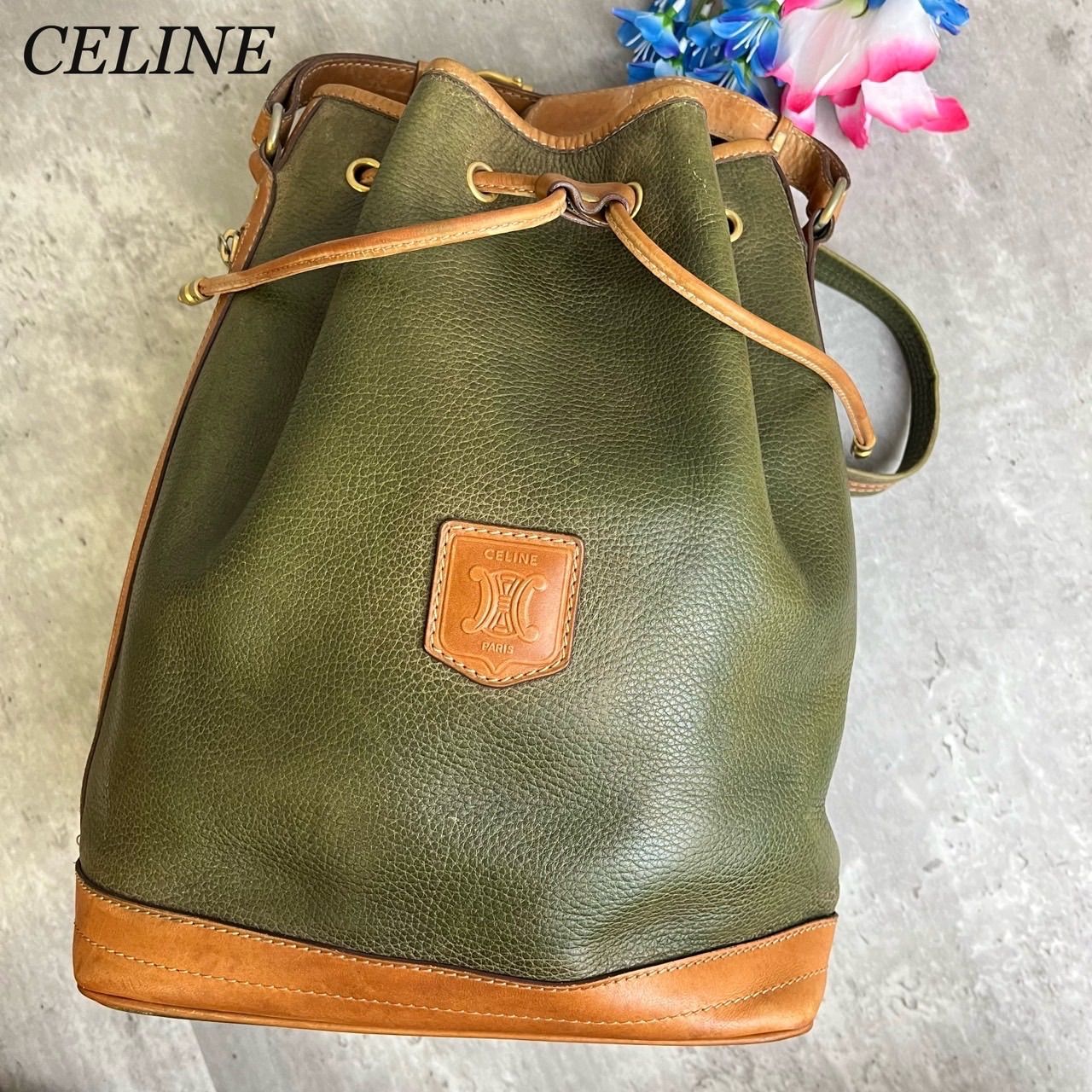✨良品✨ CELINE セリーヌ ショルダーバッグ トートバッグ 巾着 