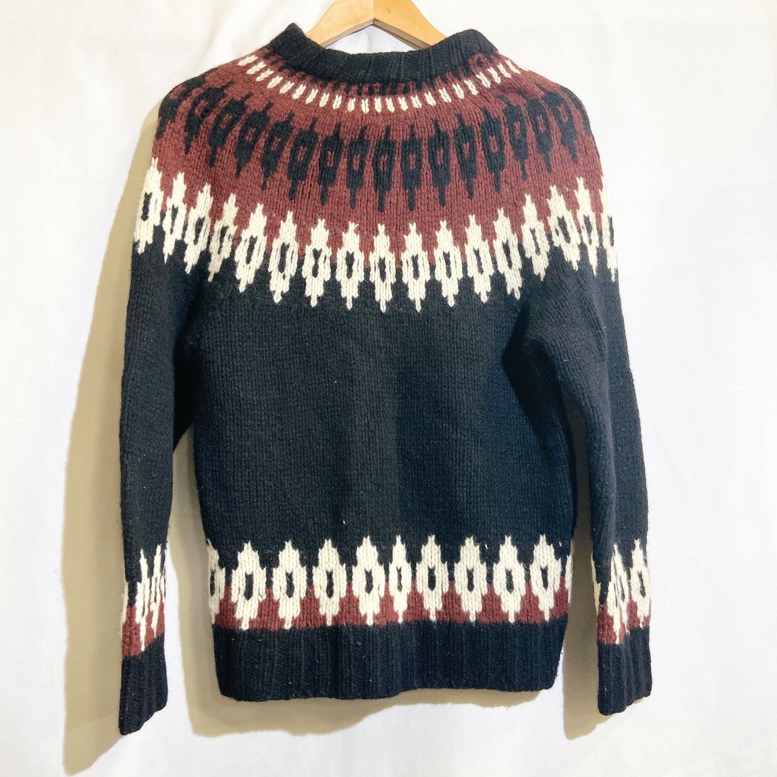 WACKO MARIA ワコマリア 16AW MARIJUANA PATTERN NORDIC SWEATER WACKO MARIA ワコマリア  ノルディック セーター ニット Sサイズ ワコマリア　wackomaria 　ノルディックニット