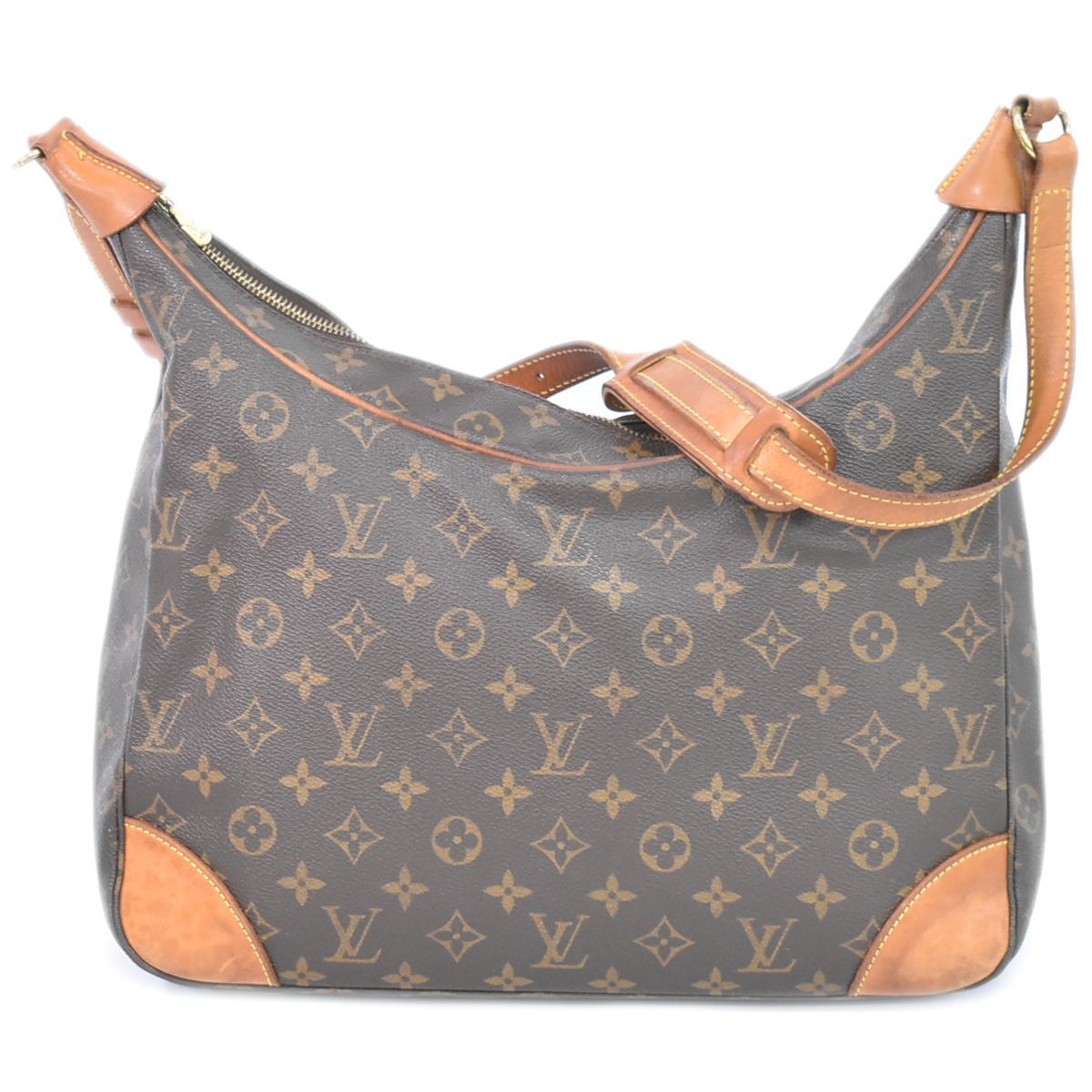 本物 ルイヴィトン LOUIS VUITTON LV ブローニュ 35 モノグラム ショルダーバッグ ブラウン M51260 Boulogne ビトン バッグ 中古 【フォロー割】