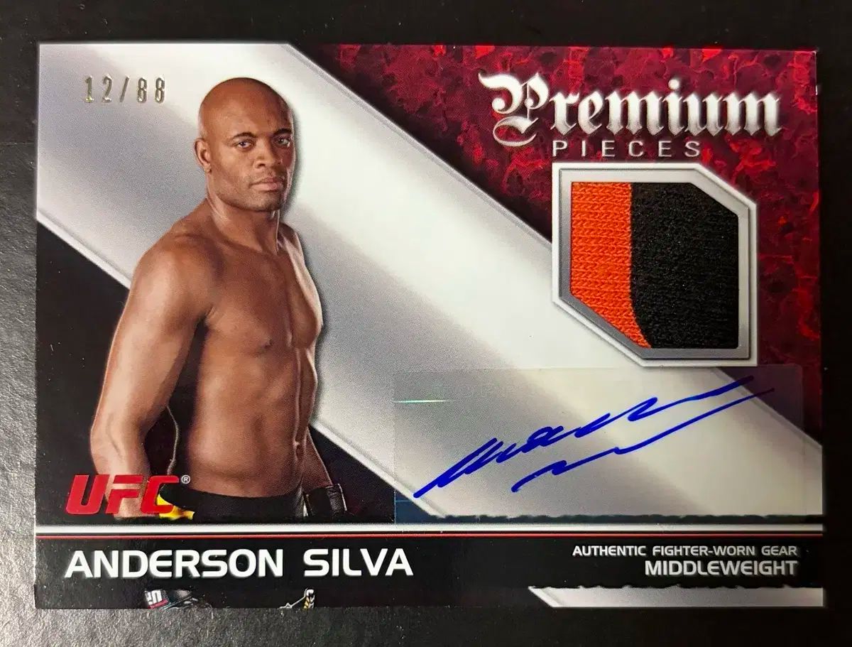 2012 UFC カード Kinloch Anderson キンロックアンダーソン シルバ パッチ オート カード 88