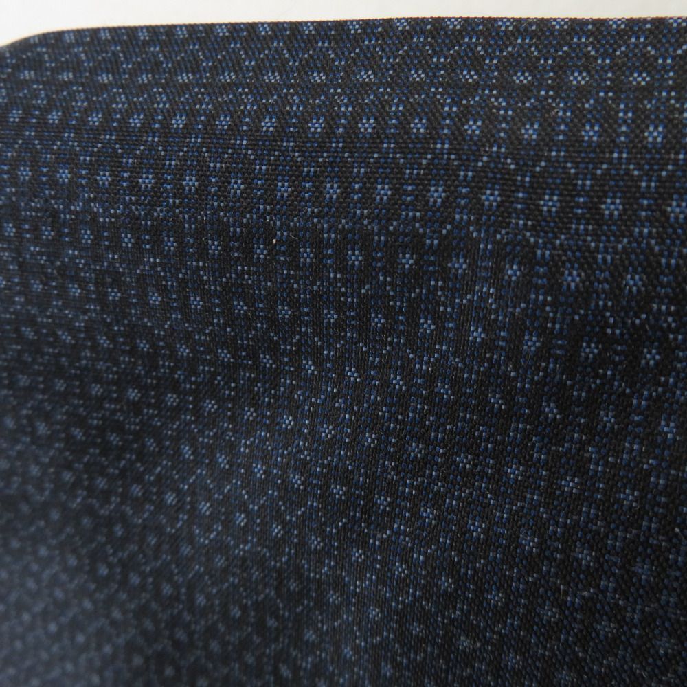 男着物 紬 亀甲 アンサンブル 袷 紺色 正絹 男性用きもの メンズ