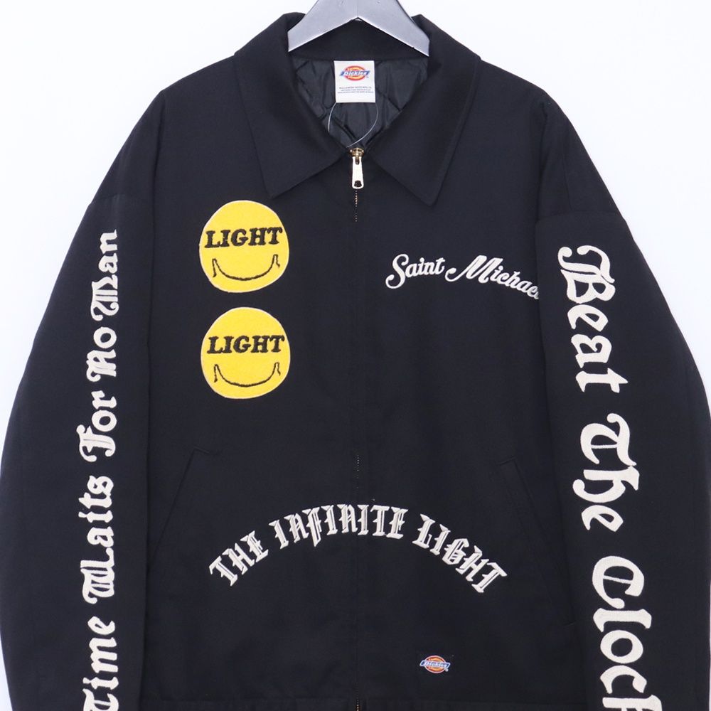 SAINT MICHAEL × DICKIES WORK JACKET BLACK Lサイズ ブラック SM-A20